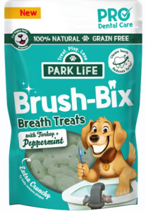 PARK LiFE Brush Bix Dog Biscuits Turkey/Peppermint 8 x100g