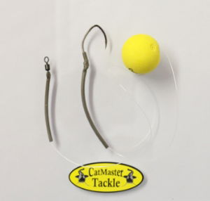HiVis Yellow Popper Livebait Rig Size 2/0 45lb Mono Barbless