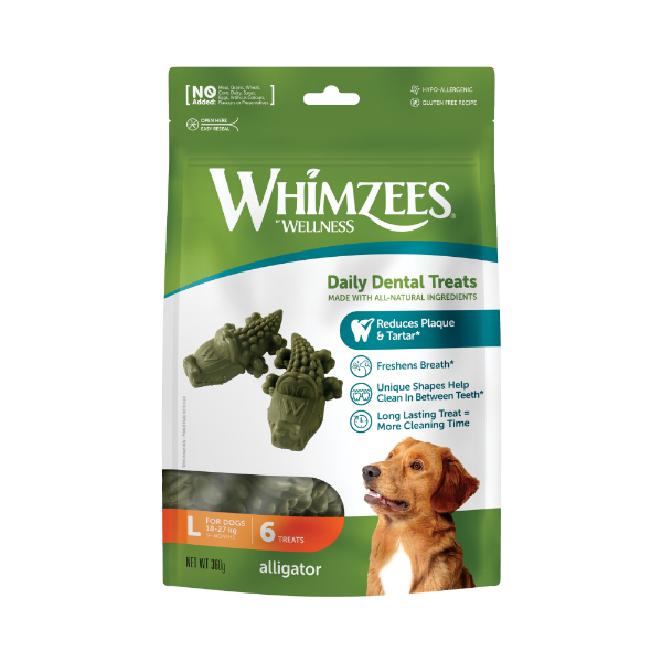 Whimzees Alligator Value Bags Large 6 Pack  x 6