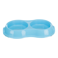 Double Cat Bowl Light-Weight Version Plastic 2 x 0.2 L 11cm