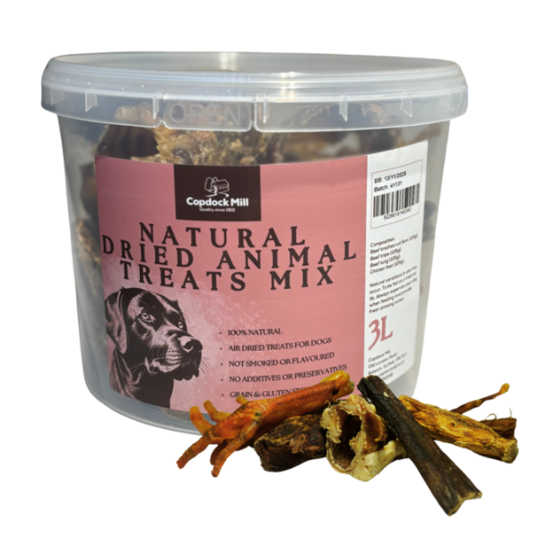 Copdock Mill Natural Dog Treat Dried Mix 3ltr Tub (500g) 