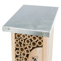 Bee hotel, wood 11x30x14cm