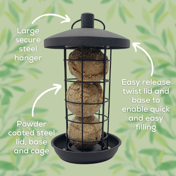 Copdock Mill Twist & Release Steel Suet Ball Feeder Small (6/cs)