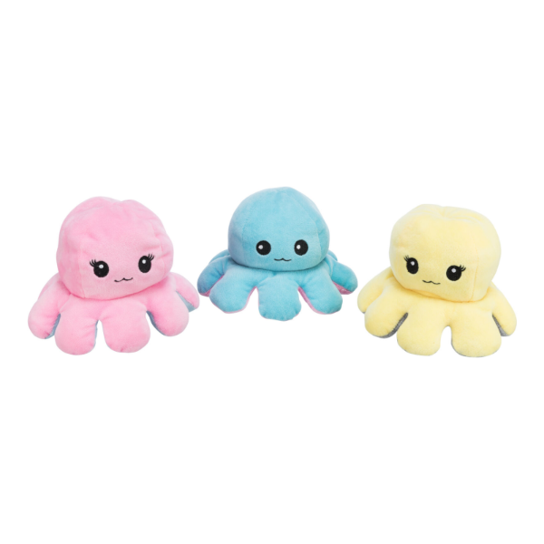 Reversible octopus plush 35cm