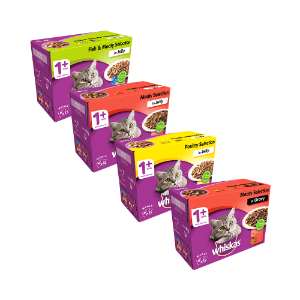 Whiskas Pouch 1+ (4x12x100g)