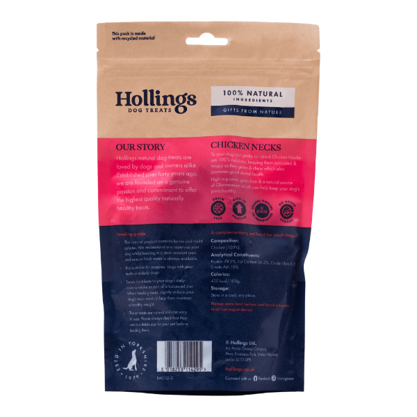 Hollings Chicken Necks 8 x 120g