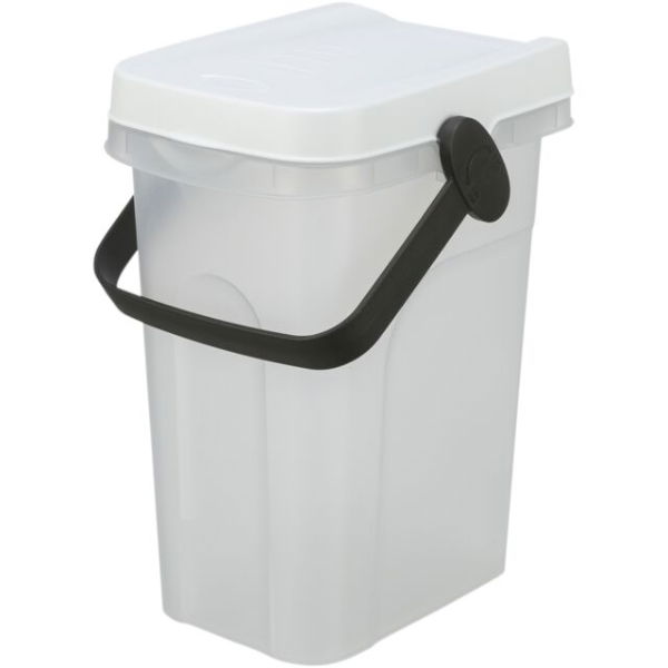 Barrel plastic 7L 18x30x22cm Transparent/White (002)