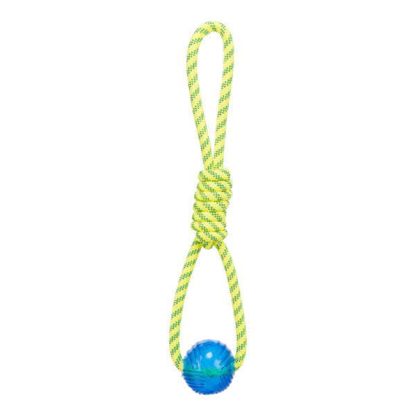 Aqua Toy play rope - ball/float poly/TPR 6 x 40cm