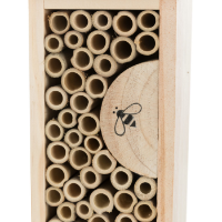 Bee hotel, wood 11x30x14cm