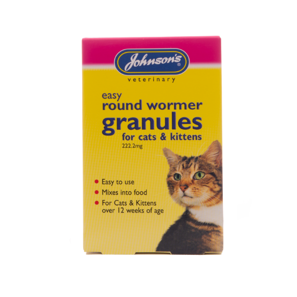 Johnson's Easy Wormer Cats & Kittens Granules x6