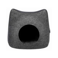 Cat Cuddly Cave, Felt 38 X 35 X 37cm Anthracite