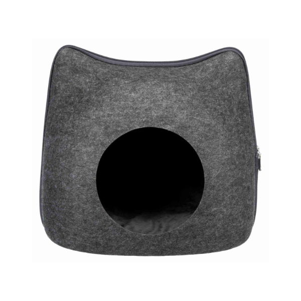 Cat Cuddly Cave, Felt 38 X 35 X 37cm Anthracite