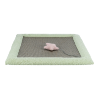 Junior Cat Scratching Mat 47x47cm Grey/Mint 44437