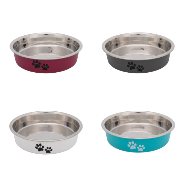 Cat bowl short-nosed breeds, s/steel 0.25 l/ 13 cm  (004)