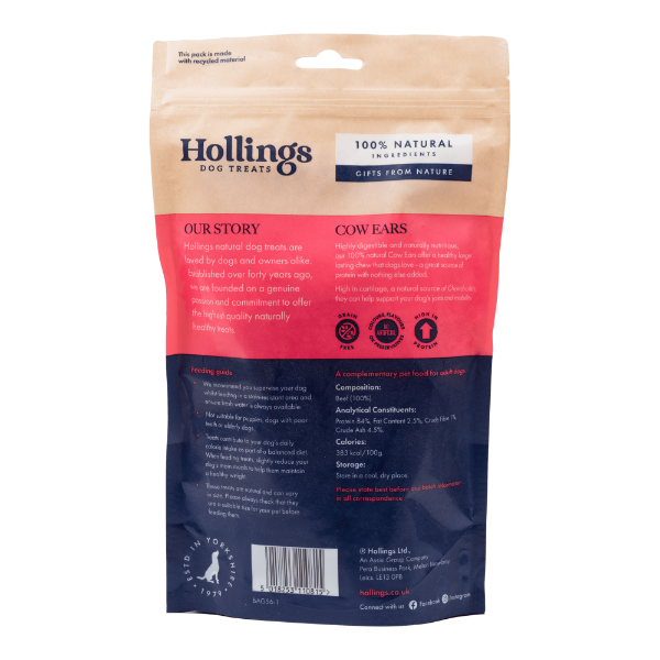 Hollings Cow Ears 7 x 3pk