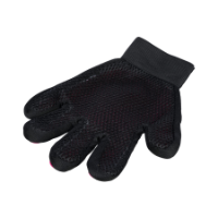 Fur care glove mesh/TPR 16x24cm pink/black (003)