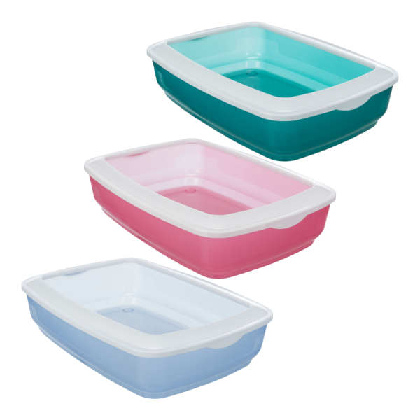 Mio Cat Litter Tray With Rim 32 x 12 x 43cm