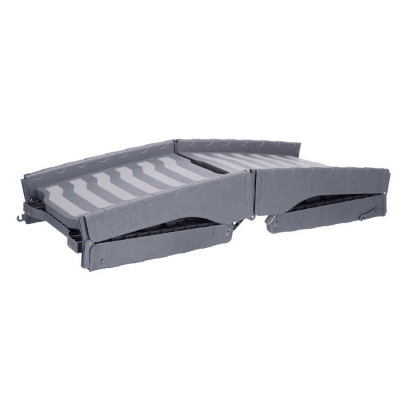 Ramp, 3-Way Foldable, Plastic 39 X 150cm Grey