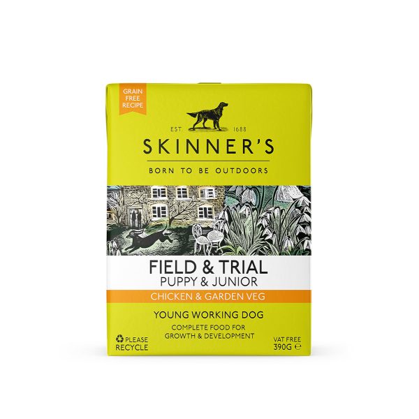 Skinners F&T Wet Puppy Junior Chicken & Veg 18x390gm