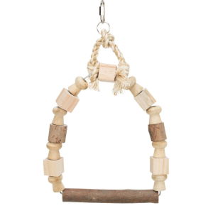 Arch Swing With Colourful Wooden Blocks 13 x 19cm