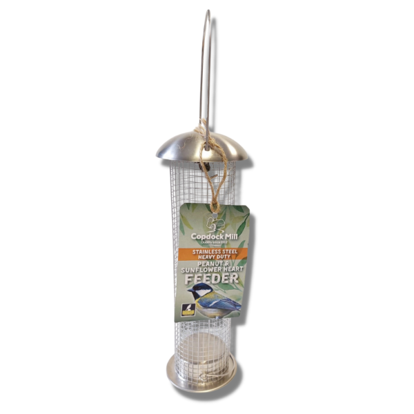 Copdock Mill Stainless Steel Heavy Duty Peanut & Sunflower Heart Feeder (6/cs)