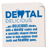 Bakers Dental Delicious Chicken Dog Treats Medium/Large - x6