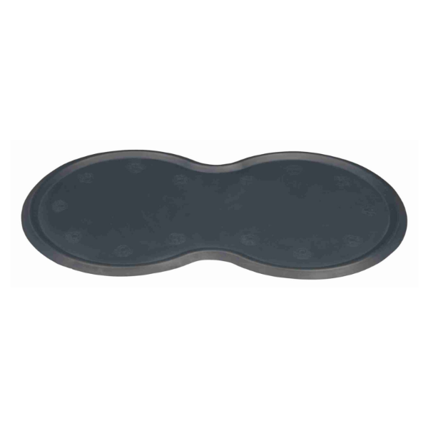 Place Mat Natural Rubber 45 x 25cm Dark Grey