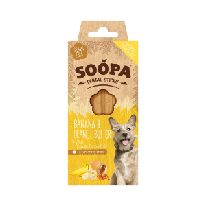Dental sticks: Banana & Peanut Butter 100g x 10
