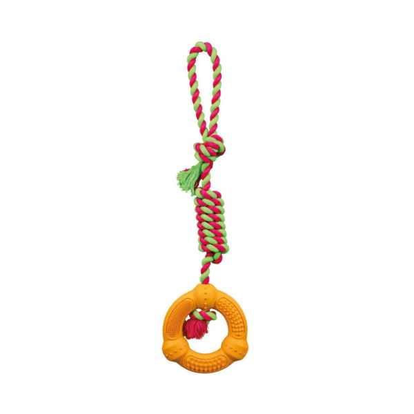 Denta Fun Ring On A Rope  12cm/41cm