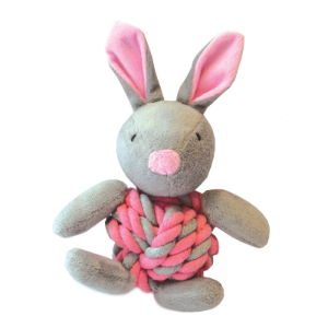 Happy Pet Little Rascals Knottie Bunny Pink Pack x 3