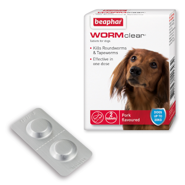 Beaphar Worm Clear Small Dog 2 tabs x6  (to 20 kg) 11793