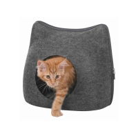 Cat Cuddly Cave, Felt 38 X 35 X 37cm Anthracite