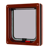 Cat Flap Lockable + Liner Brown 234B