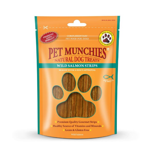 Pet Munchies Wild Salmon Strips 8 x 80g