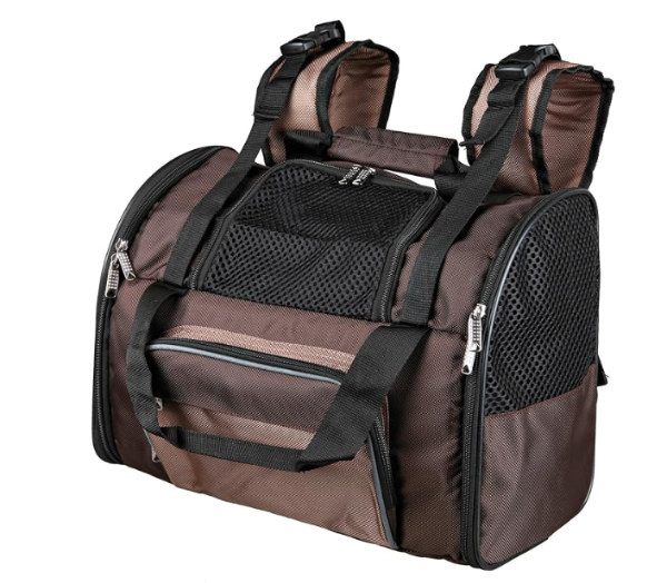 Shiva Backpack 41×30×21cm, Brown/Beige (015)
