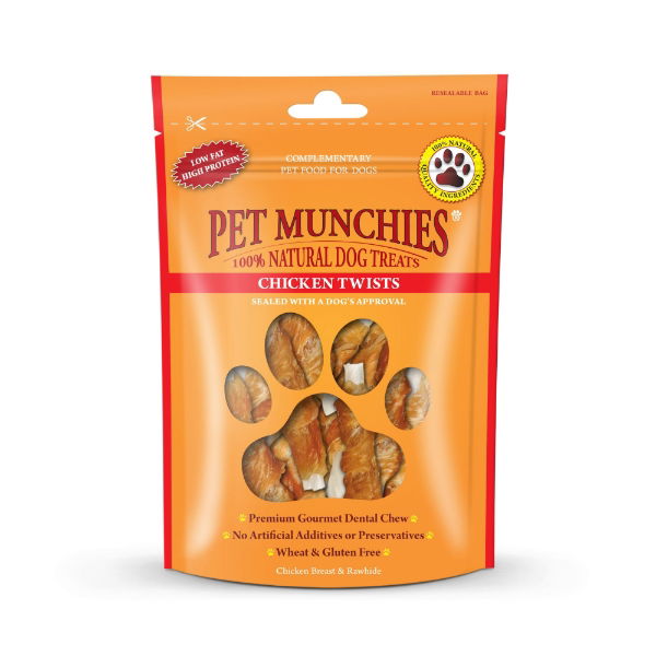Pet Munchies Chicken Twists 8x80g