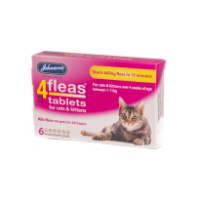 4 Fleas Tabs cats 11mg x6