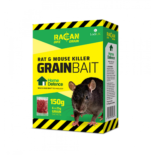 Racan Dife Rat & Mouse Killer Grain Bait  6x25gm  (012)