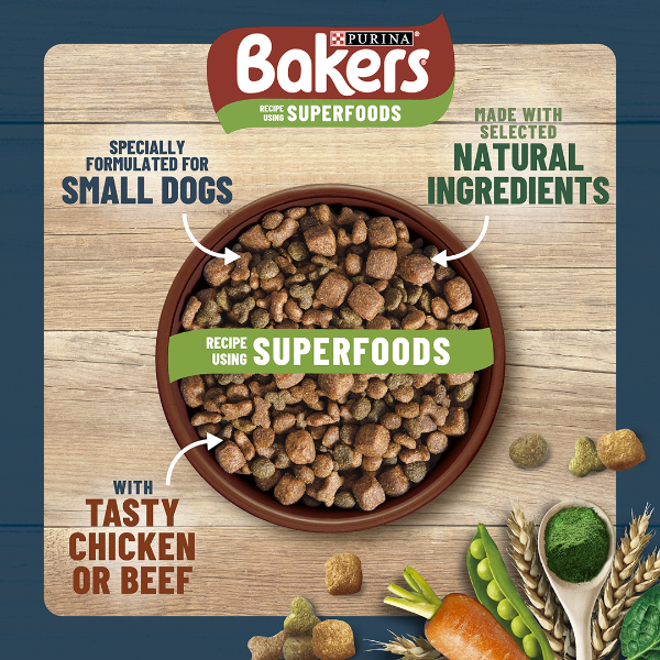 Bakers Complete Small Dog Beef  4 x 2.85 kg  12511831