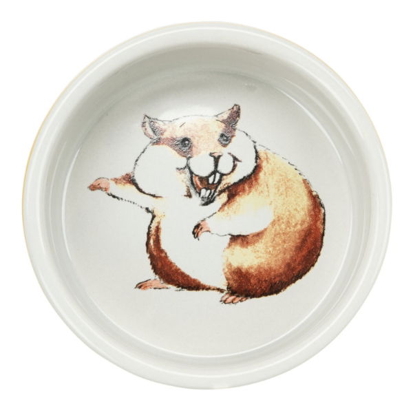 Ceramic bowl  hamsters 80 ml/8cm multi coloured