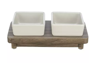 Citystyle Bowl Se Ceram 2x0.4 L/30x4x15cm Grey/Brown S