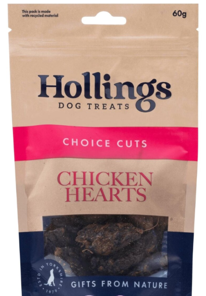 Hollings Choice Cuts Chicken Hearts 12x60g